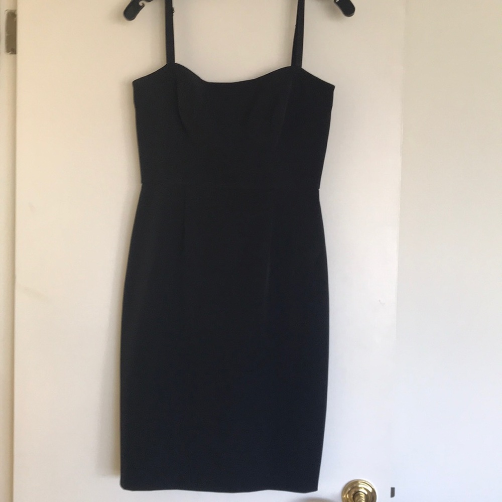 Black below the knee cocktail dress